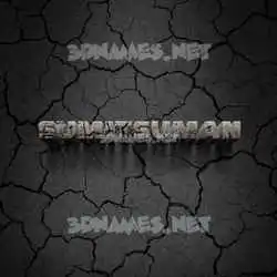 sumitsuman in Cracked Stone style - 3D name wallpaper