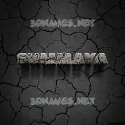 summaya in Cracked Stone style - 3D name wallpaper