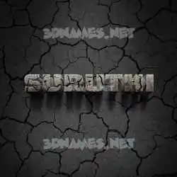 suruthi in Cracked Stone style - 3D name wallpaper