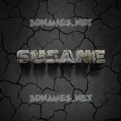 susane in Cracked Stone style - 3D name wallpaper
