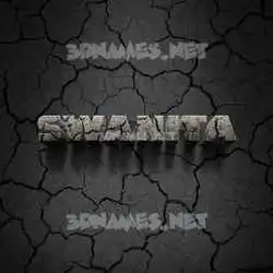 swanita in Cracked Stone style - 3D name wallpaper