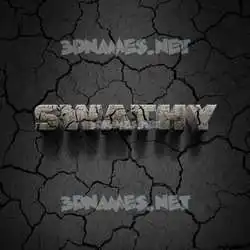 swathy in Cracked Stone style - 3D name wallpaper