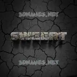 sweert in Cracked Stone style - 3D name wallpaper