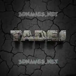 tadej in Cracked Stone style - 3D name wallpaper