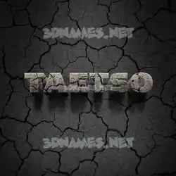 taetso in Cracked Stone style - 3D name wallpaper