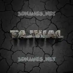 tajwal in Cracked Stone style - 3D name wallpaper