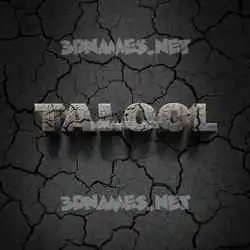 talool in Cracked Stone style - 3D name wallpaper