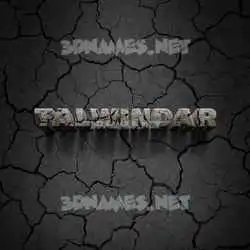 talwindar in Cracked Stone style - 3D name wallpaper