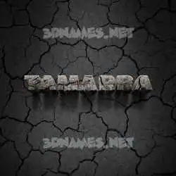 tamarra in Cracked Stone style - 3D name wallpaper
