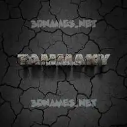 tammany in Cracked Stone style - 3D name wallpaper