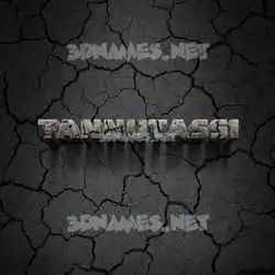 tannutassi in Cracked Stone style - 3D name wallpaper
