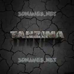 tanzima in Cracked Stone style - 3D name wallpaper