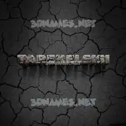 tarekelsisi in Cracked Stone style - 3D name wallpaper