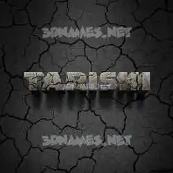 tarishi in Cracked Stone style - 3D name wallpaper