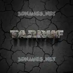 tarruf in Cracked Stone style - 3D name wallpaper