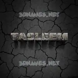 tasleem in Cracked Stone style - 3D name wallpaper