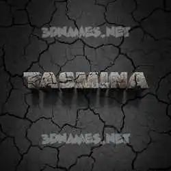tasmina in Cracked Stone style - 3D name wallpaper