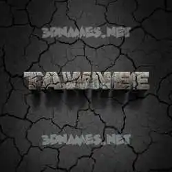 tawnee in Cracked Stone style - 3D name wallpaper