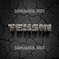 tehsin in Cracked Stone style - 3D name wallpaper