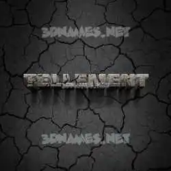 tellement in Cracked Stone style - 3D name wallpaper