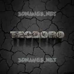 teodoro in Cracked Stone style - 3D name wallpaper