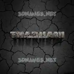 thadhani in Cracked Stone style - 3D name wallpaper