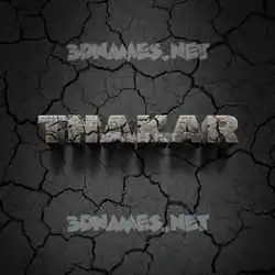 thakar in Cracked Stone style - 3D name wallpaper