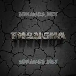 thangha in Cracked Stone style - 3D name wallpaper