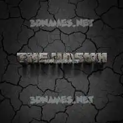 thejidsuh in Cracked Stone style - 3D name wallpaper