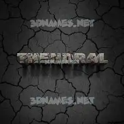 thendral in Cracked Stone style - 3D name wallpaper