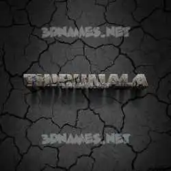 thirumala in Cracked Stone style - 3D name wallpaper