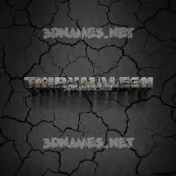 thirumalesh in Cracked Stone style - 3D name wallpaper