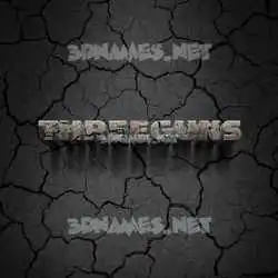 threeguns in Cracked Stone style - 3D name wallpaper