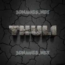 thuli in Cracked Stone style - 3D name wallpaper