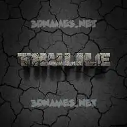 thulile in Cracked Stone style - 3D name wallpaper