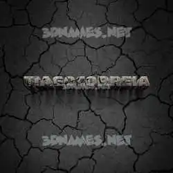 tiagocorreia in Cracked Stone style - 3D name wallpaper