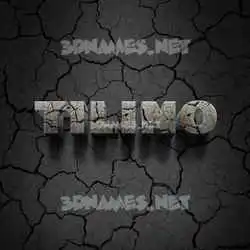 tilino in Cracked Stone style - 3D name wallpaper