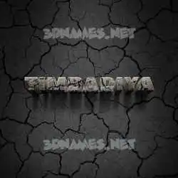 timbadiya in Cracked Stone style - 3D name wallpaper