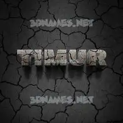 timur in Cracked Stone style - 3D name wallpaper