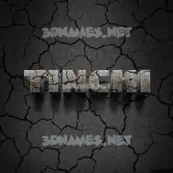 tinchi in Cracked Stone style - 3D name wallpaper