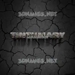 tintumary in Cracked Stone style - 3D name wallpaper