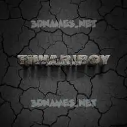tiwariboy in Cracked Stone style - 3D name wallpaper