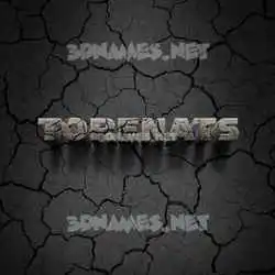 torenats in Cracked Stone style - 3D name wallpaper