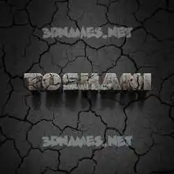 toshani in Cracked Stone style - 3D name wallpaper