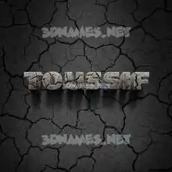 toussif in Cracked Stone style - 3D name wallpaper