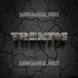 trentis in Cracked Stone style - 3D name wallpaper