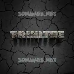 trinitee in Cracked Stone style - 3D name wallpaper