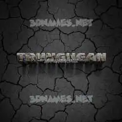 trungngan in Cracked Stone style - 3D name wallpaper