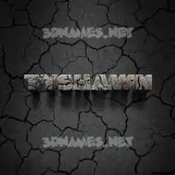 tyshawn in Cracked Stone style - 3D name wallpaper
