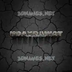 udayrawat in Cracked Stone style - 3D name wallpaper